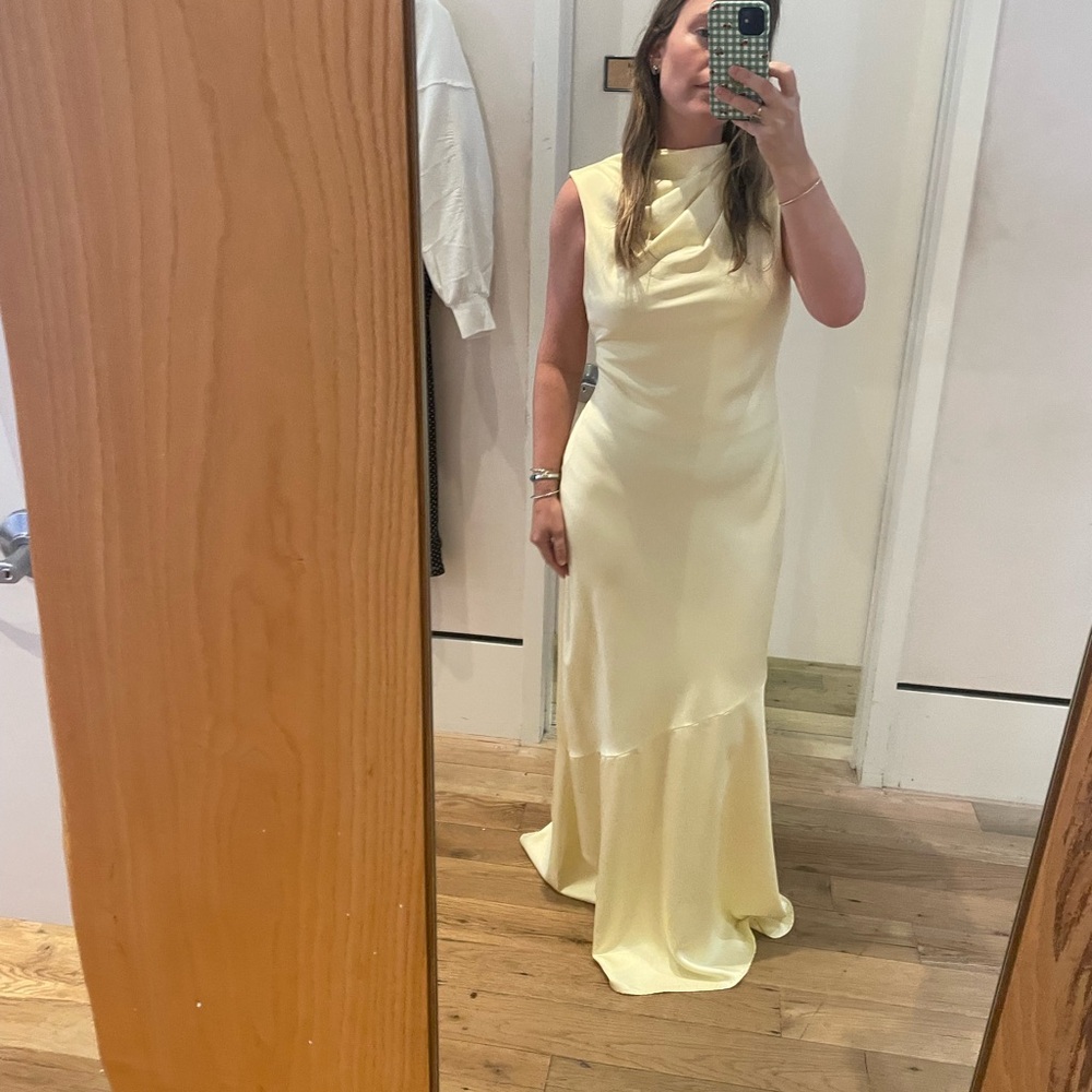 Elegant Yellow Evening Gown- Anthropologie - Worn Once! Gorgeous gown - Picture 5 of 9